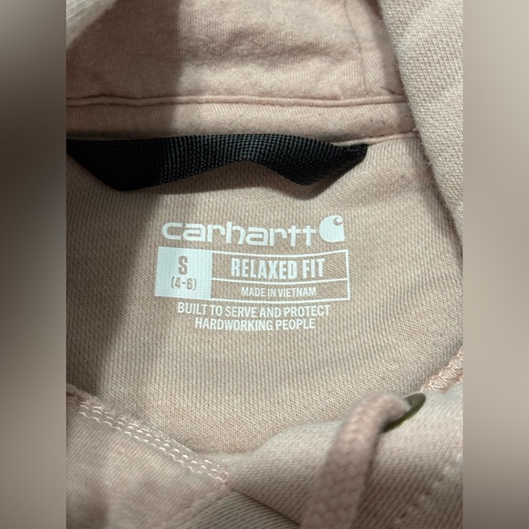 Carhartt Women’s Logo Sweatshirt - Pink/Rose - Picture 4 of 5